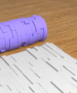 Collection Amethyst | Wood Wall 003 | Polymer Clay Seamless Texture Roller 3d model