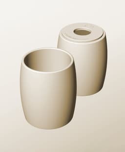 CR96-140-P Stackable pierced bin box module for creative decor 3d model