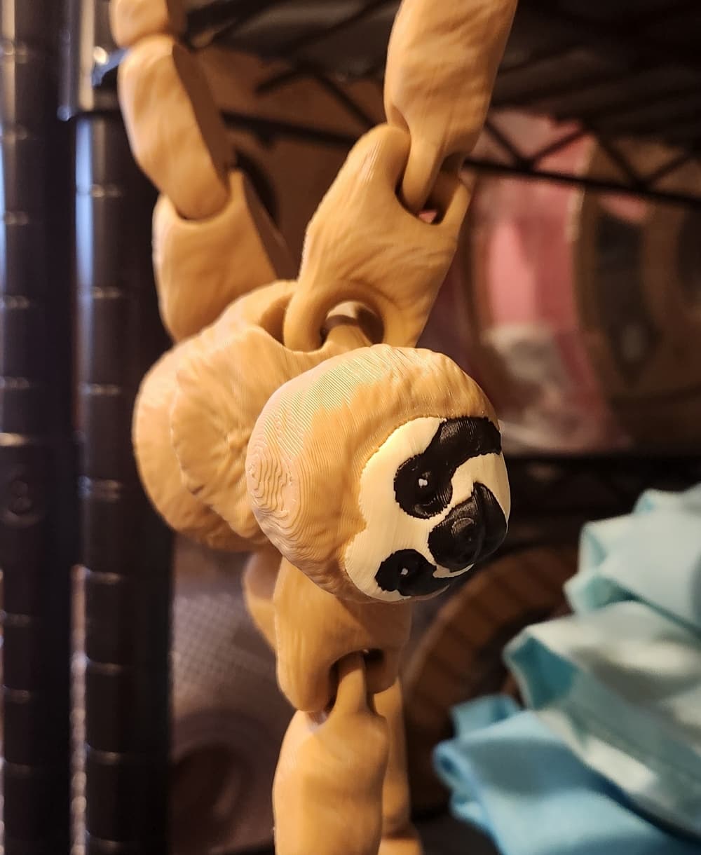 He's SO posable and can hang from almost anything XD