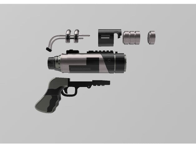 Batman 2022 Sticky Grenade Gun 3d model