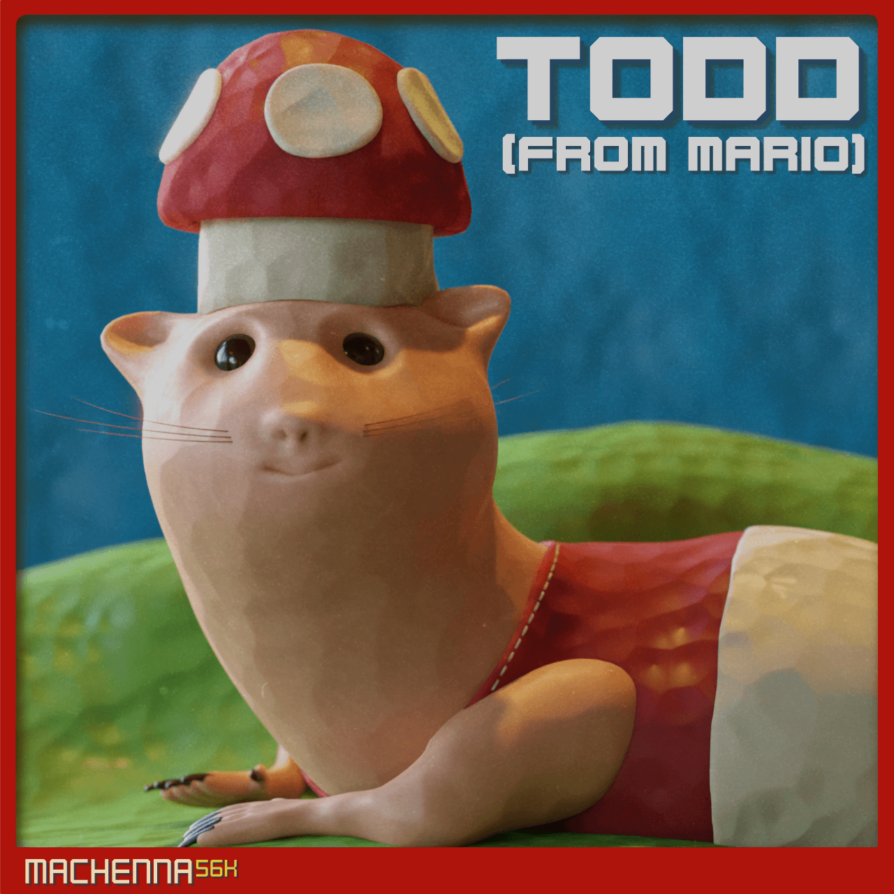 Todd (From Mario) | Drawfee Fanart 3d model