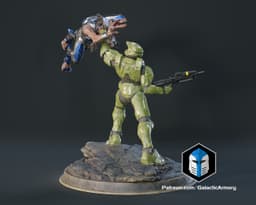 Halo Infinite Master Chief Figurine - Pose 6 - 3D Print Files 3d model
