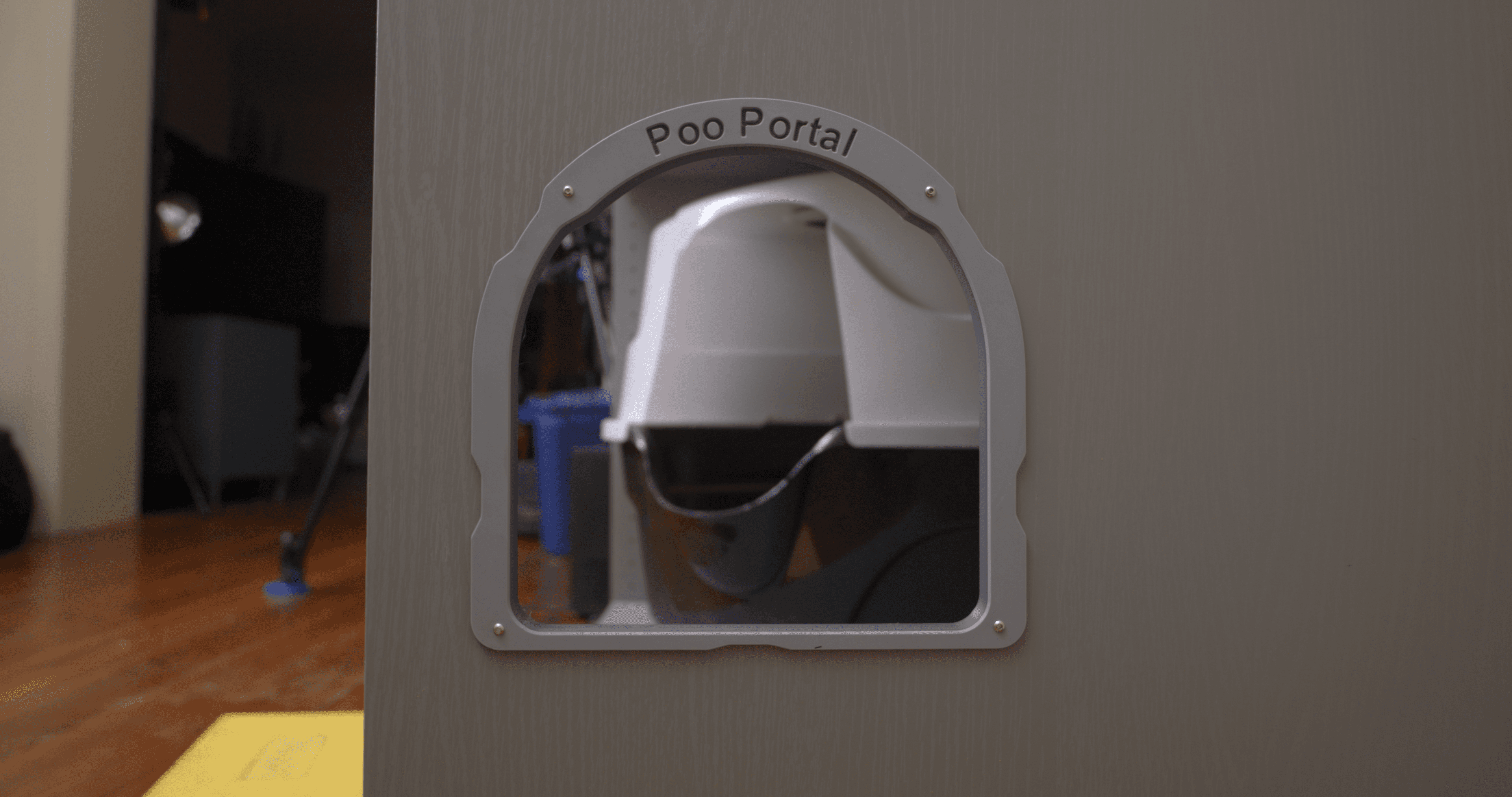 Poo Portal 2.0 - Cat Door Trim Bezel! 3d model
