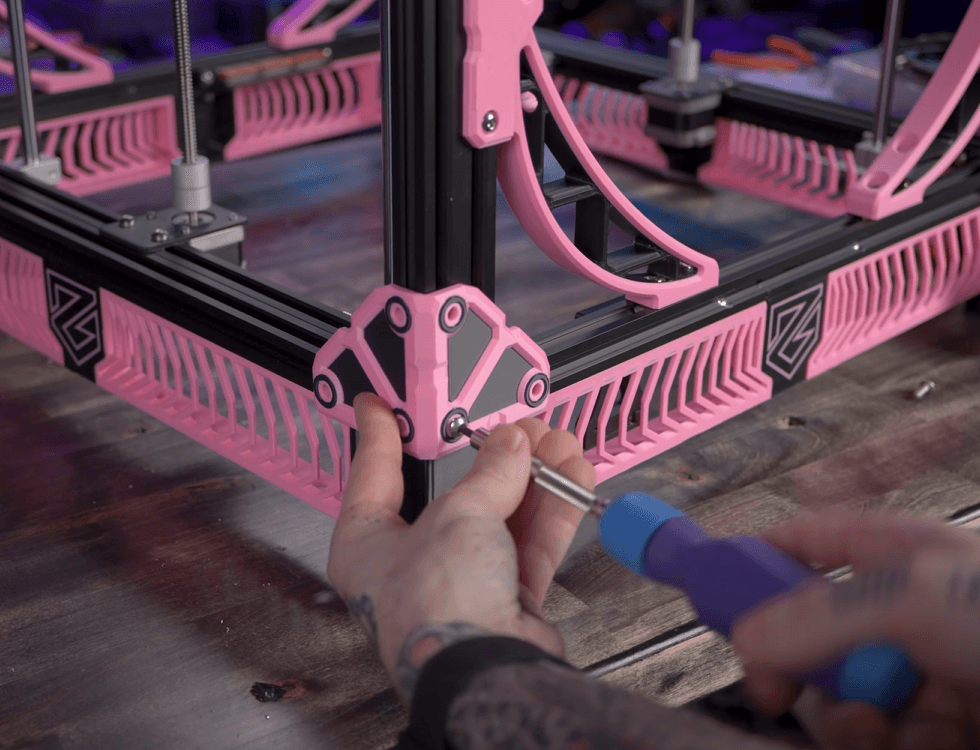 Corner Caps for 3D Printer Frame Extrusions 3d model