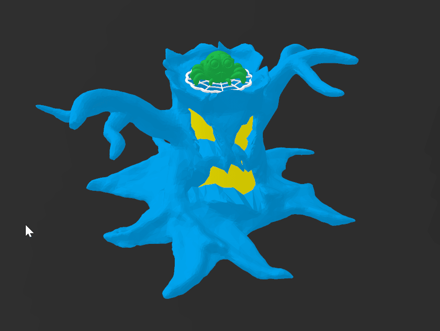 Halloween Glowing Tree and Spider 3d model