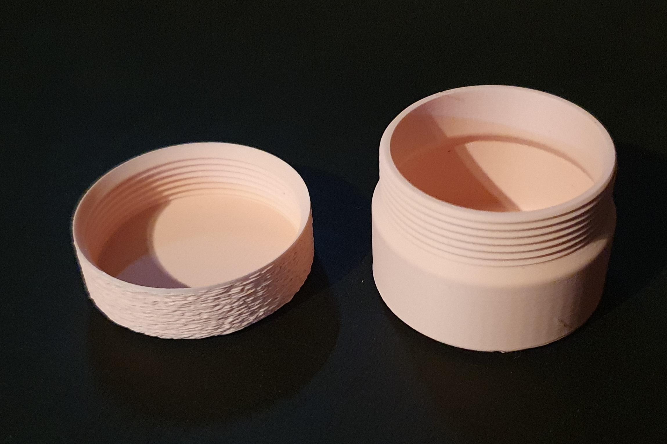 parametric can with threaded lid 3d model