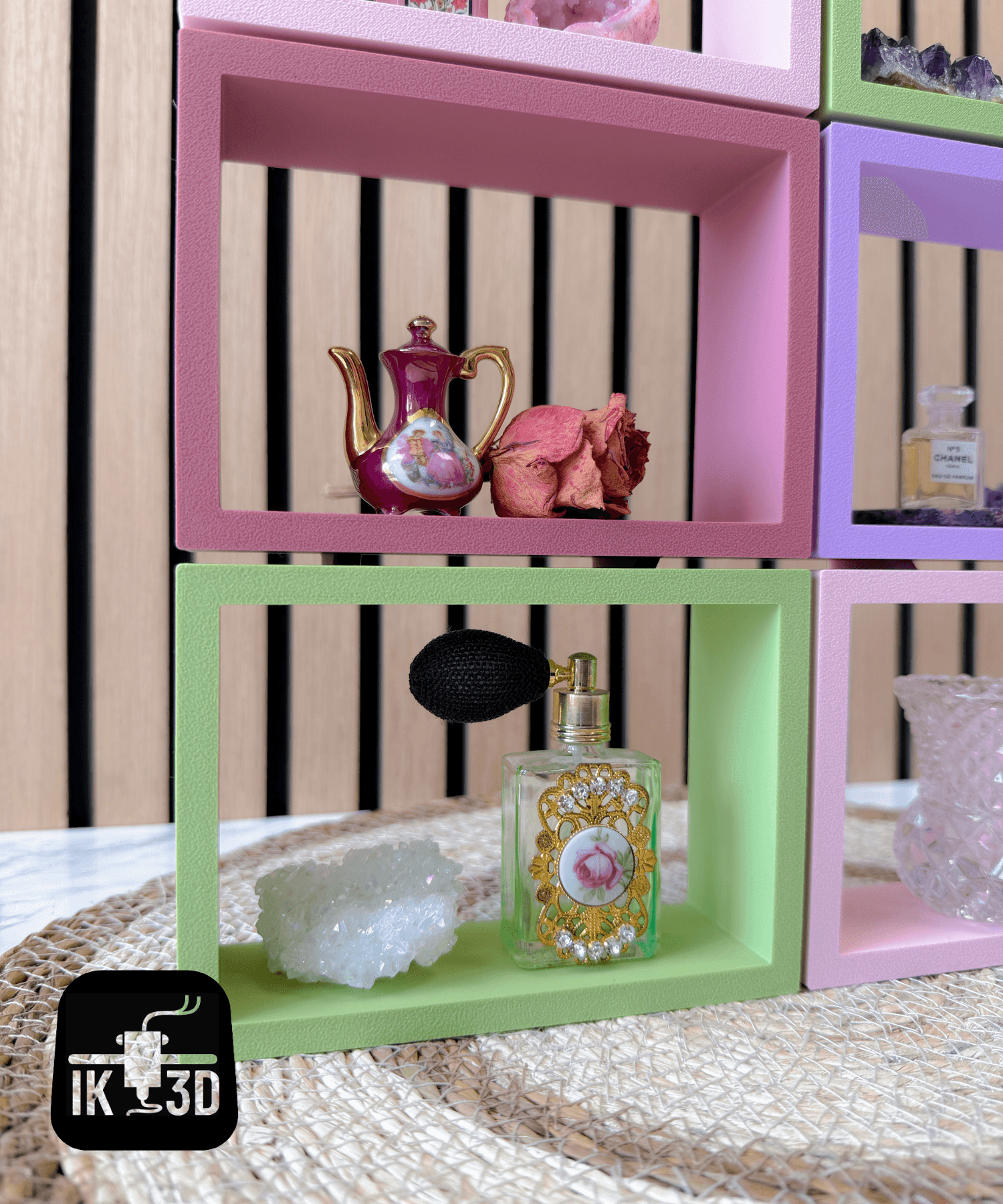 Modular Rectangular Display Shelves 3d model