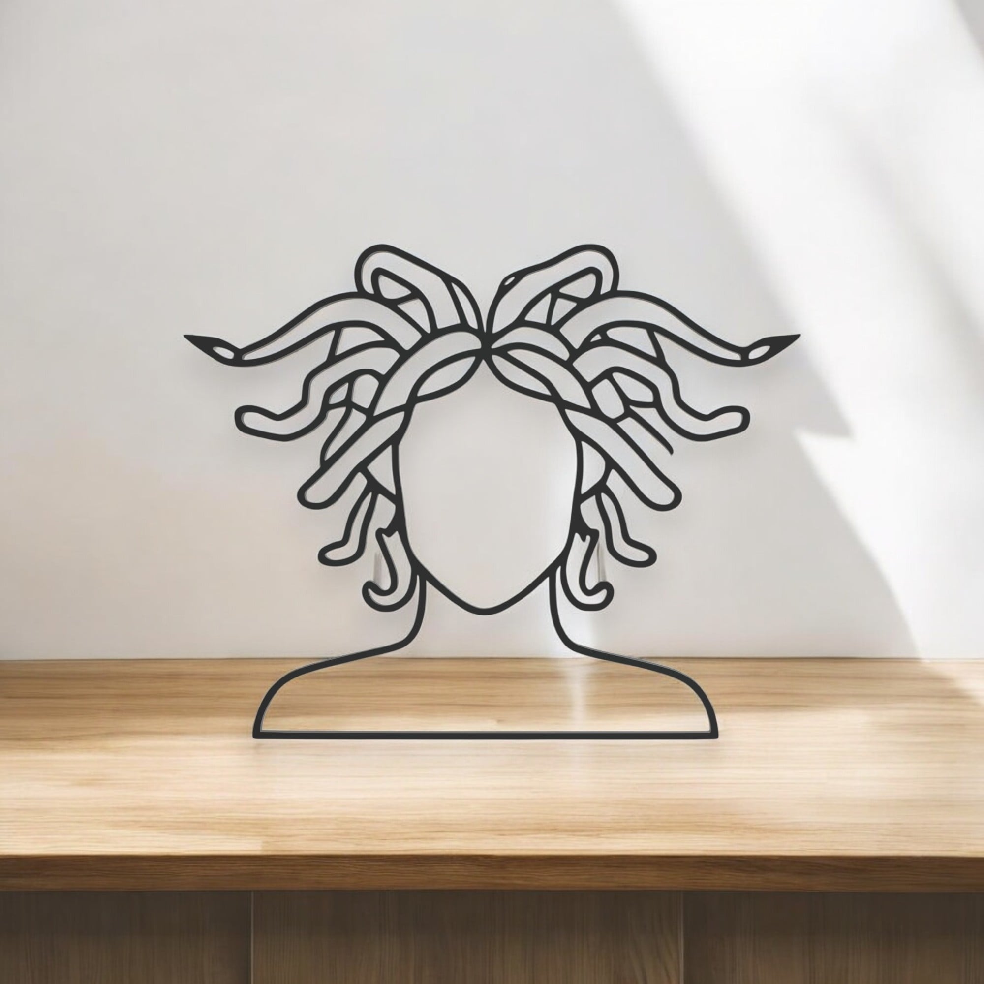 Medusa Line Art - Desktop Line Art 3d model