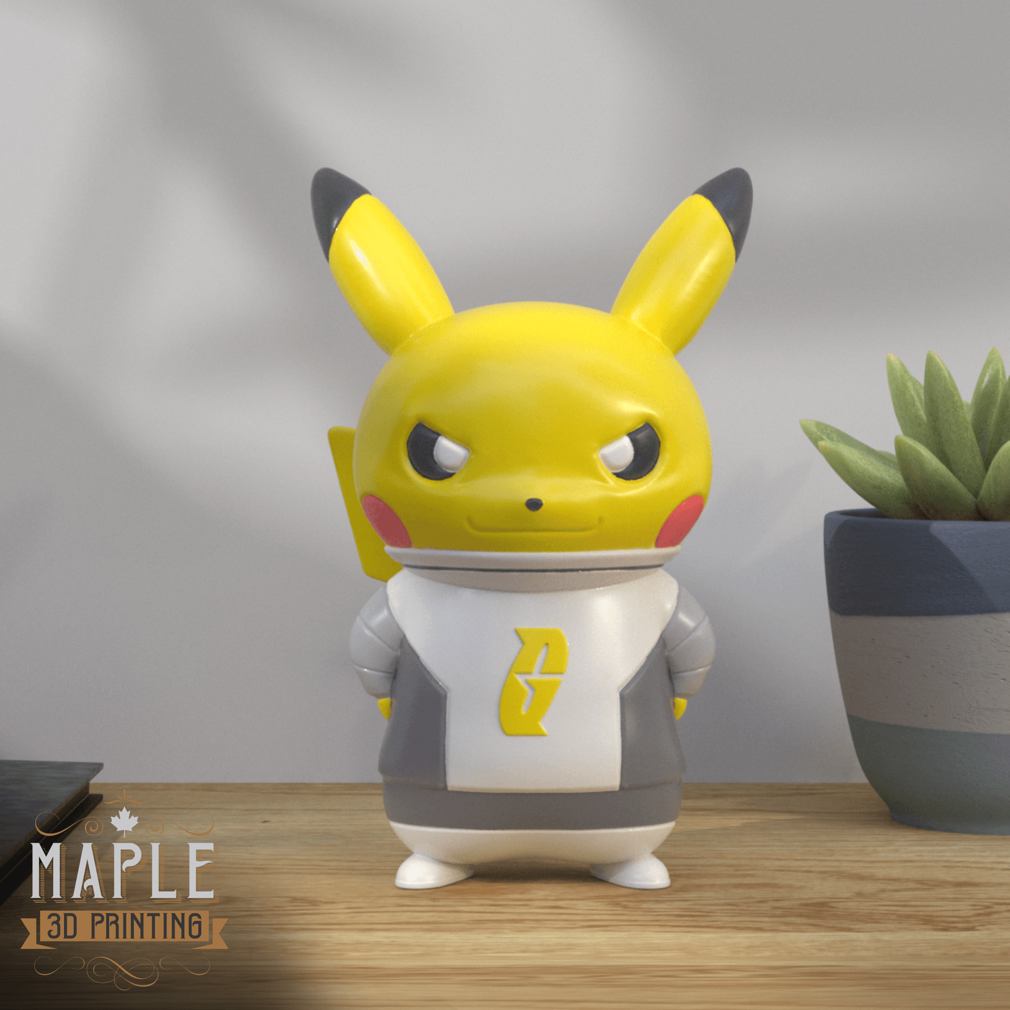 Pikachu Villain Costume - Team Galactic - Pokemon 3d model