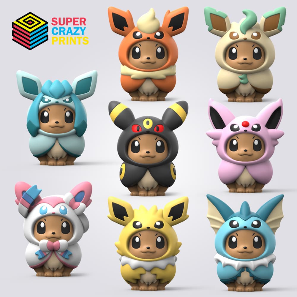 Poncho Eevee Set 3d model