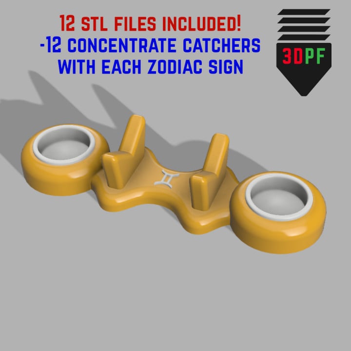 Zodiac Sign Concentrate Catchers 3d model