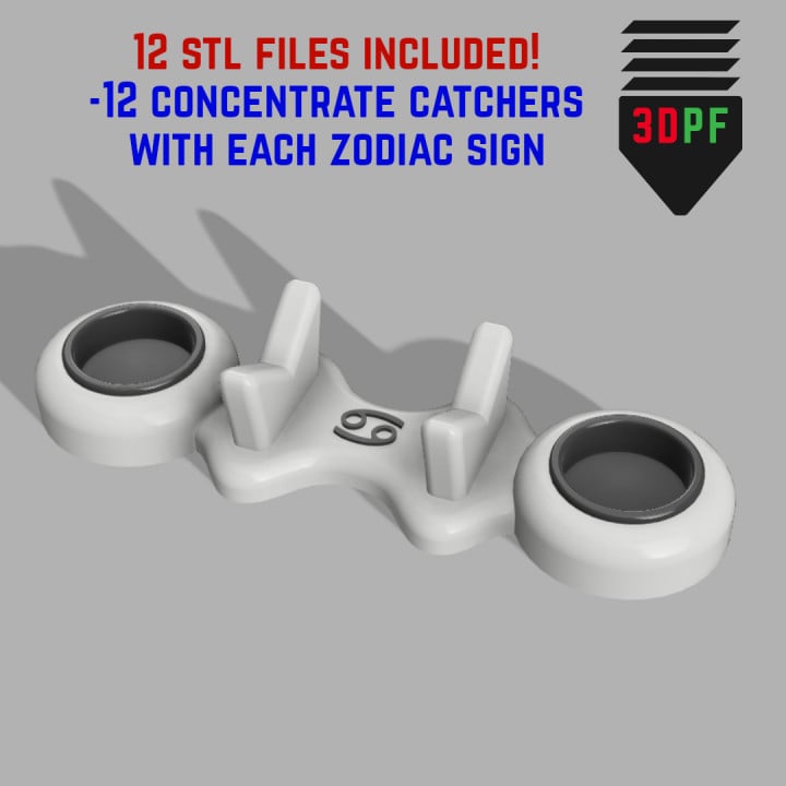 Zodiac Sign Concentrate Catchers 3d model