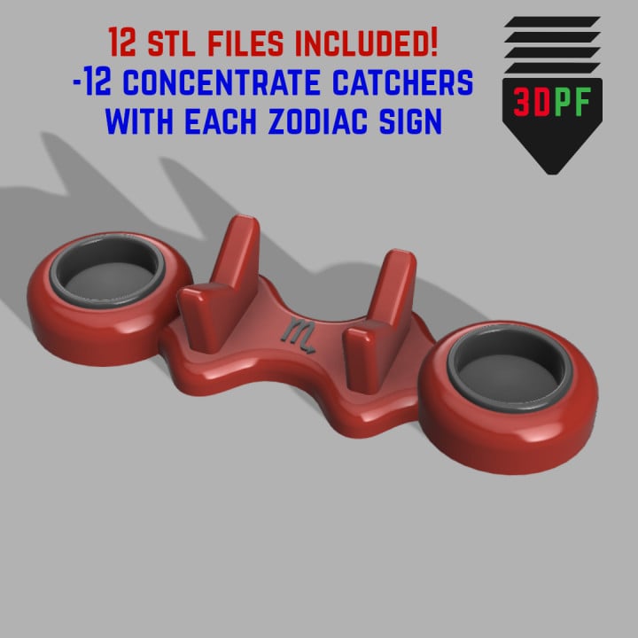 Zodiac Sign Concentrate Catchers 3d model