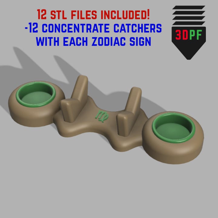 Zodiac Sign Concentrate Catchers 3d model