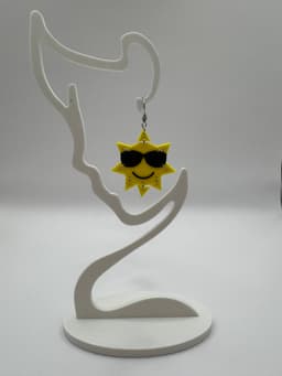 Sun Earrings 3d model