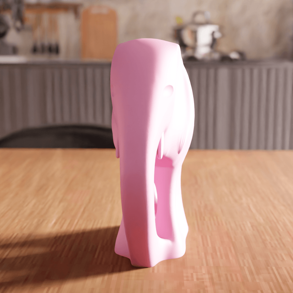 Low Poly Elephant Sculpture 3d model