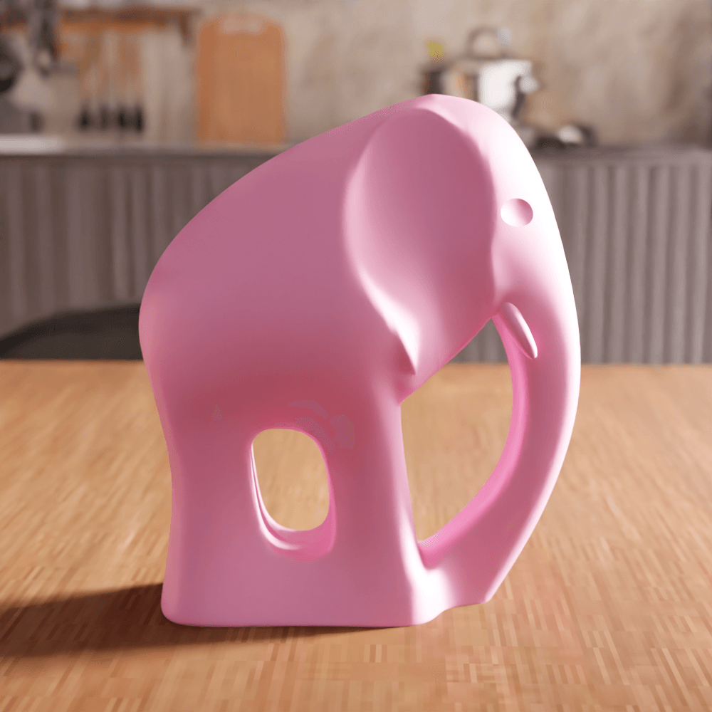 Low Poly Elephant Sculpture 3d model