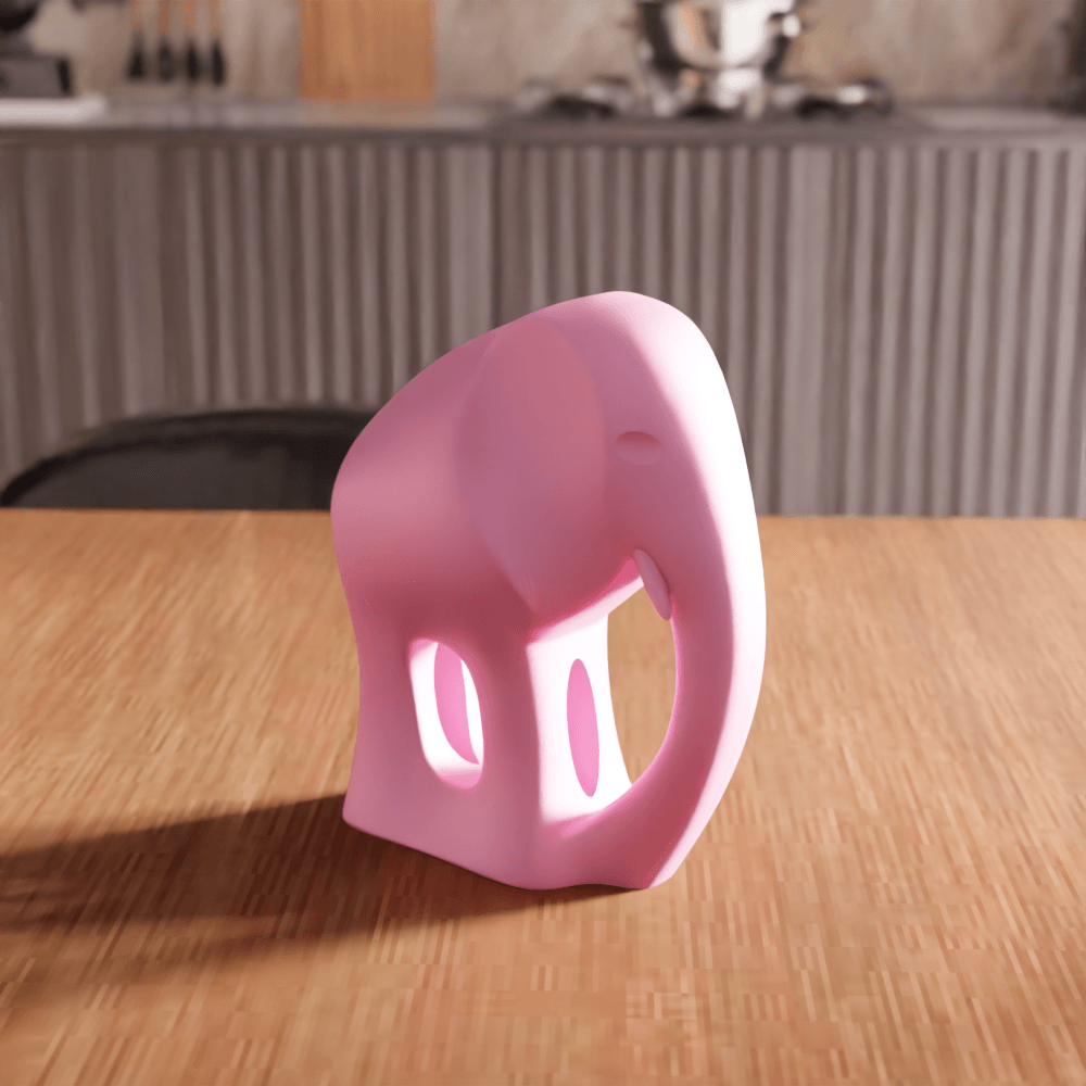 Low Poly Elephant Sculpture 3d model