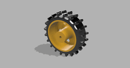 Robot Wheel and tire 3d model