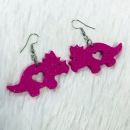 Triceratops Earrings.stl 3d model