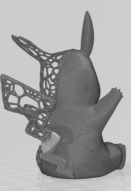 Pikachu Voronoi 3d model