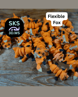Baby Fox Fidget Articulation Free Model 3d model