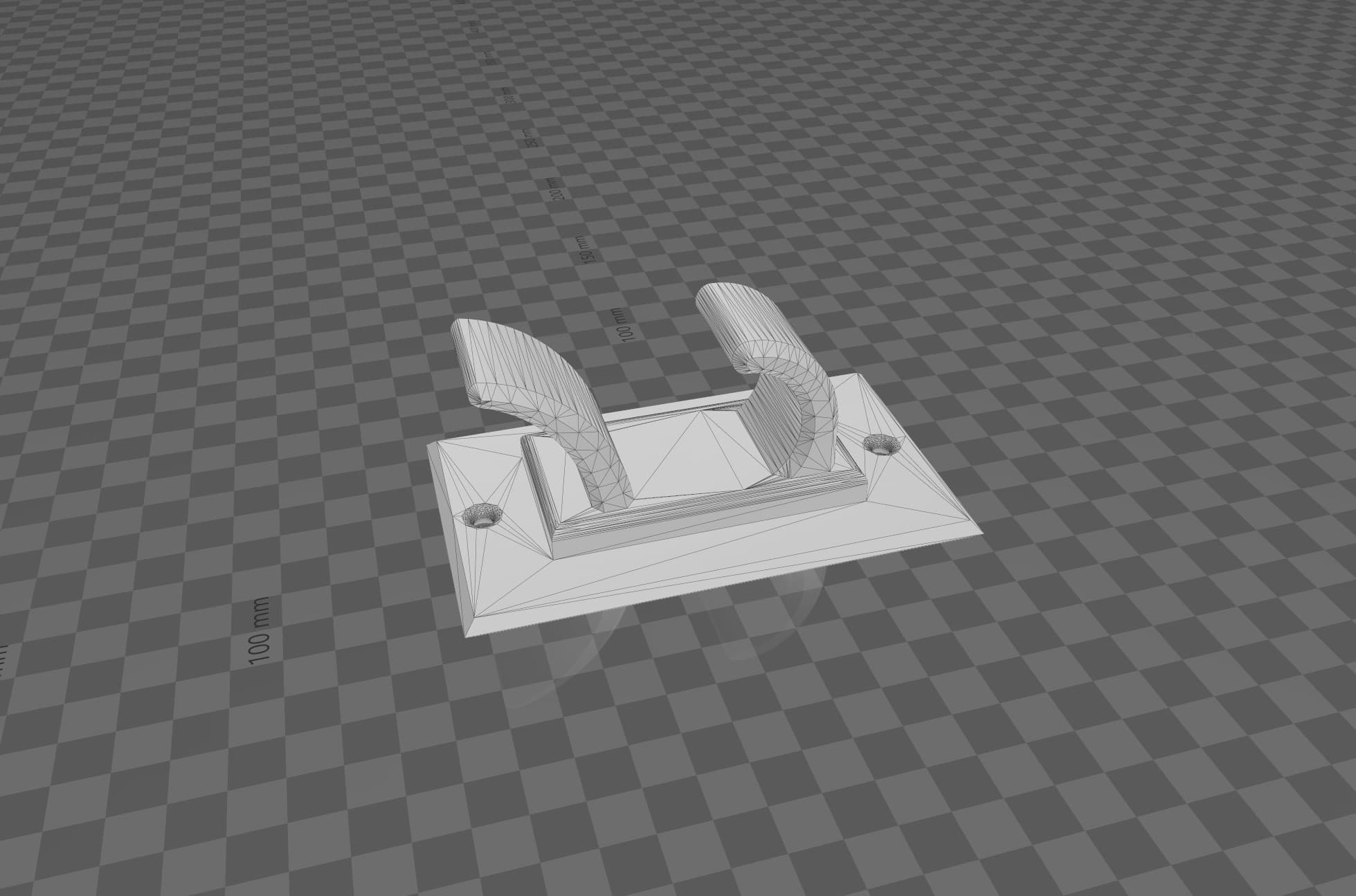 Rocker light switch hook. 3d model