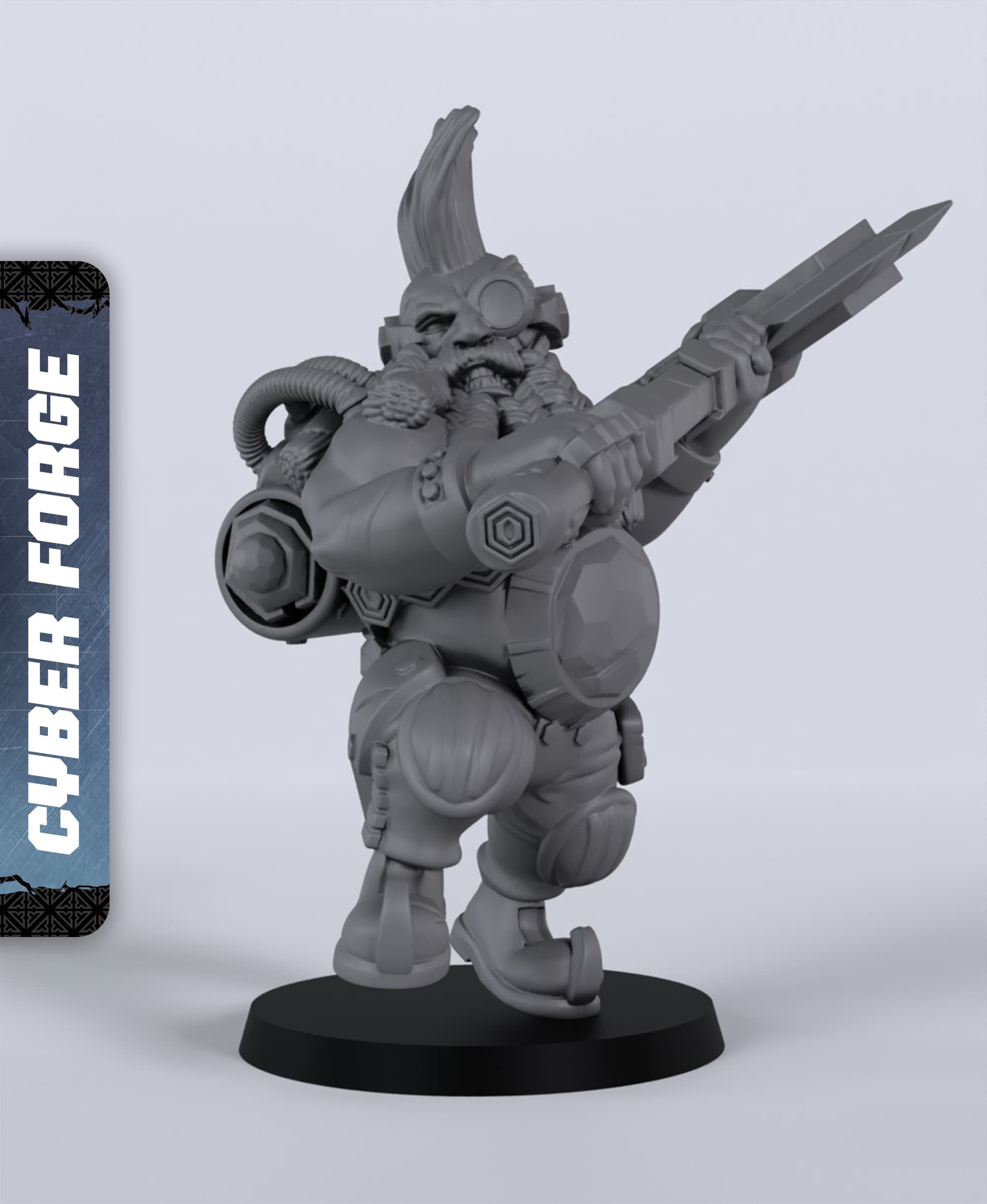 Upgrim - With Free Cyberpunk - Sci-Fi Gift Ideas for RPG and Wargamers 3d model
