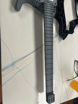 ExoGuitar - Head - Headless - String Lock 3d model