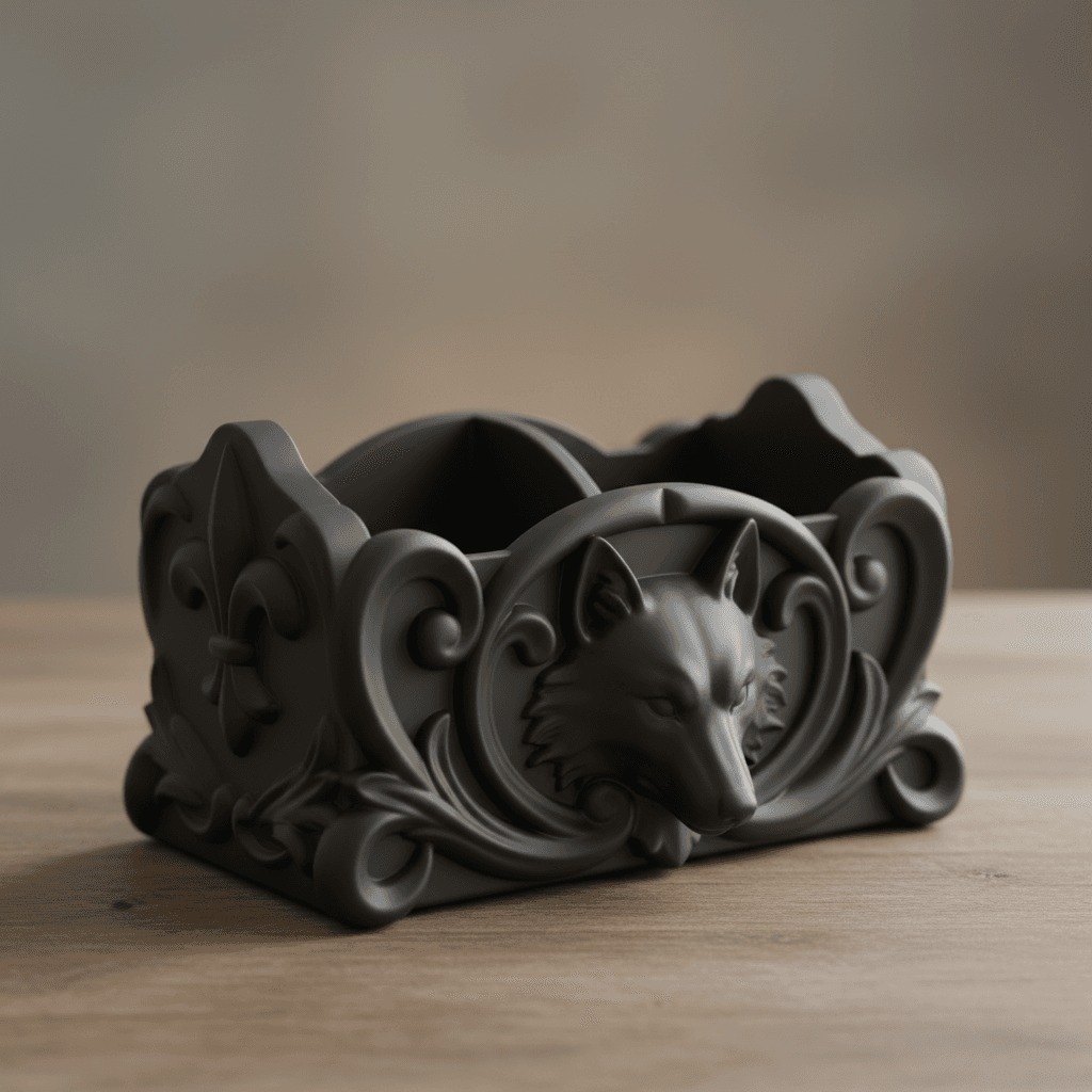 Decorative Woven Basket 3d model