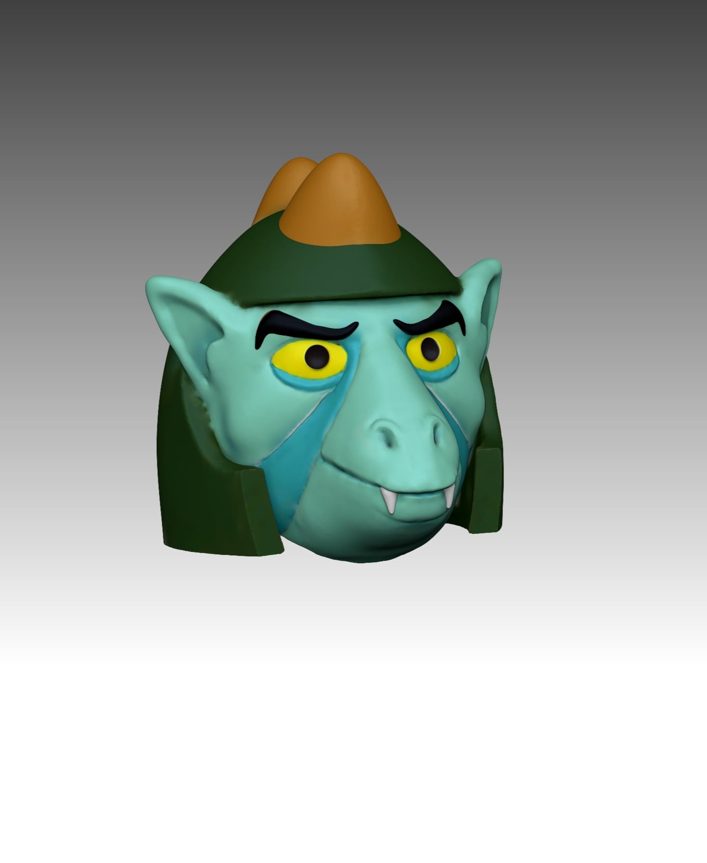 Horde Invader Ferros Head Head MOTU Classics 3d model
