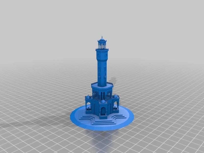 Clock Tower_Izmir 3d model