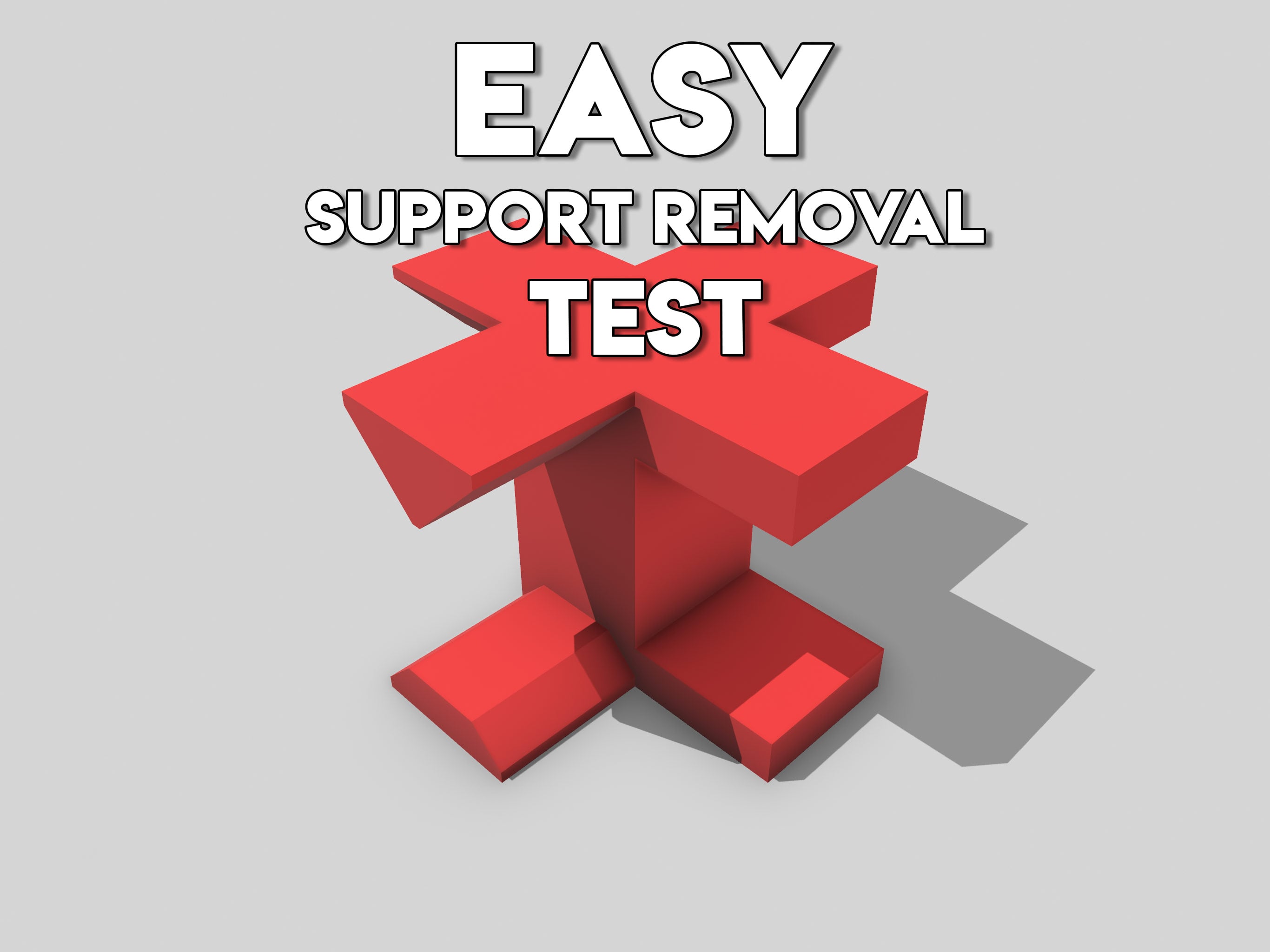 Support Removal Test - No More Stuck Supports! 3d model
