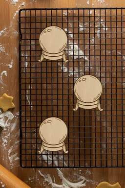 Orb Cookie Cutter, Biscuit Cutter 3d model
