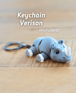 Raging Rhino - Articulated Fidget Rhino - Ludo Flexy 3d model