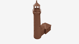 LIGHTHOUSE TEXTURED - CRISP POINT 3d model