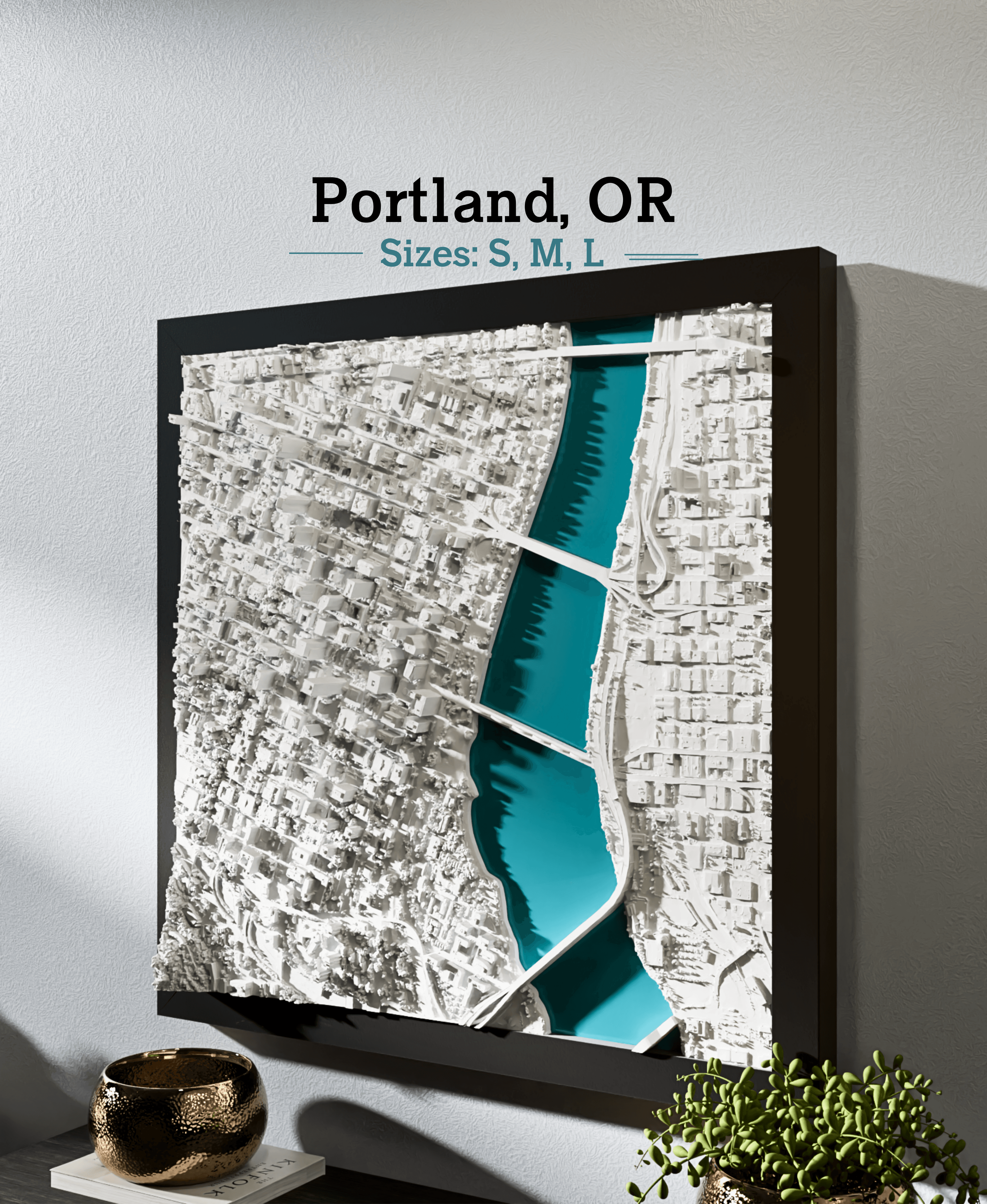Portland, OR - S, M, & L 3d model