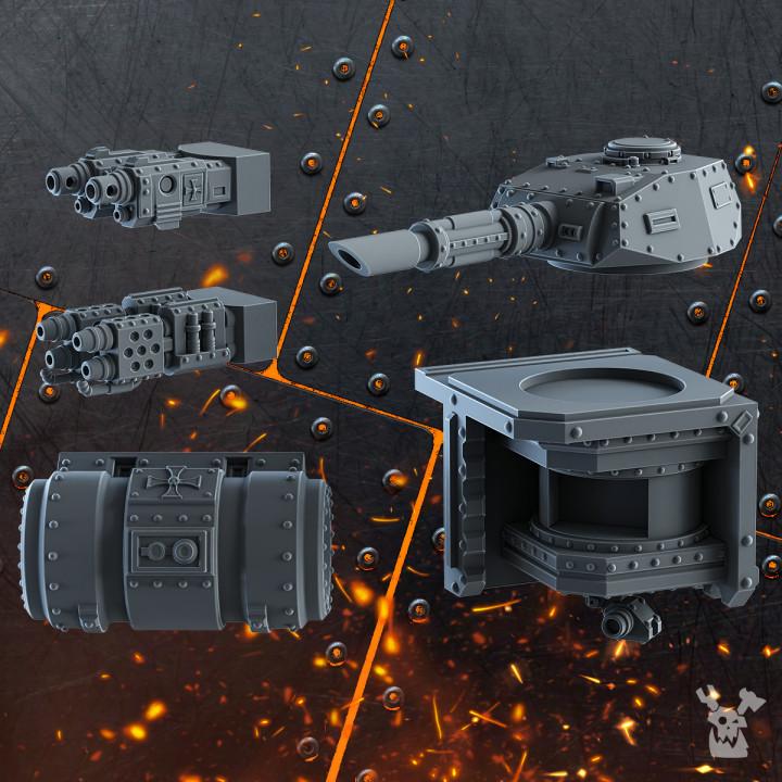 Kolossale Kampfpanzer Bits Set 3d model