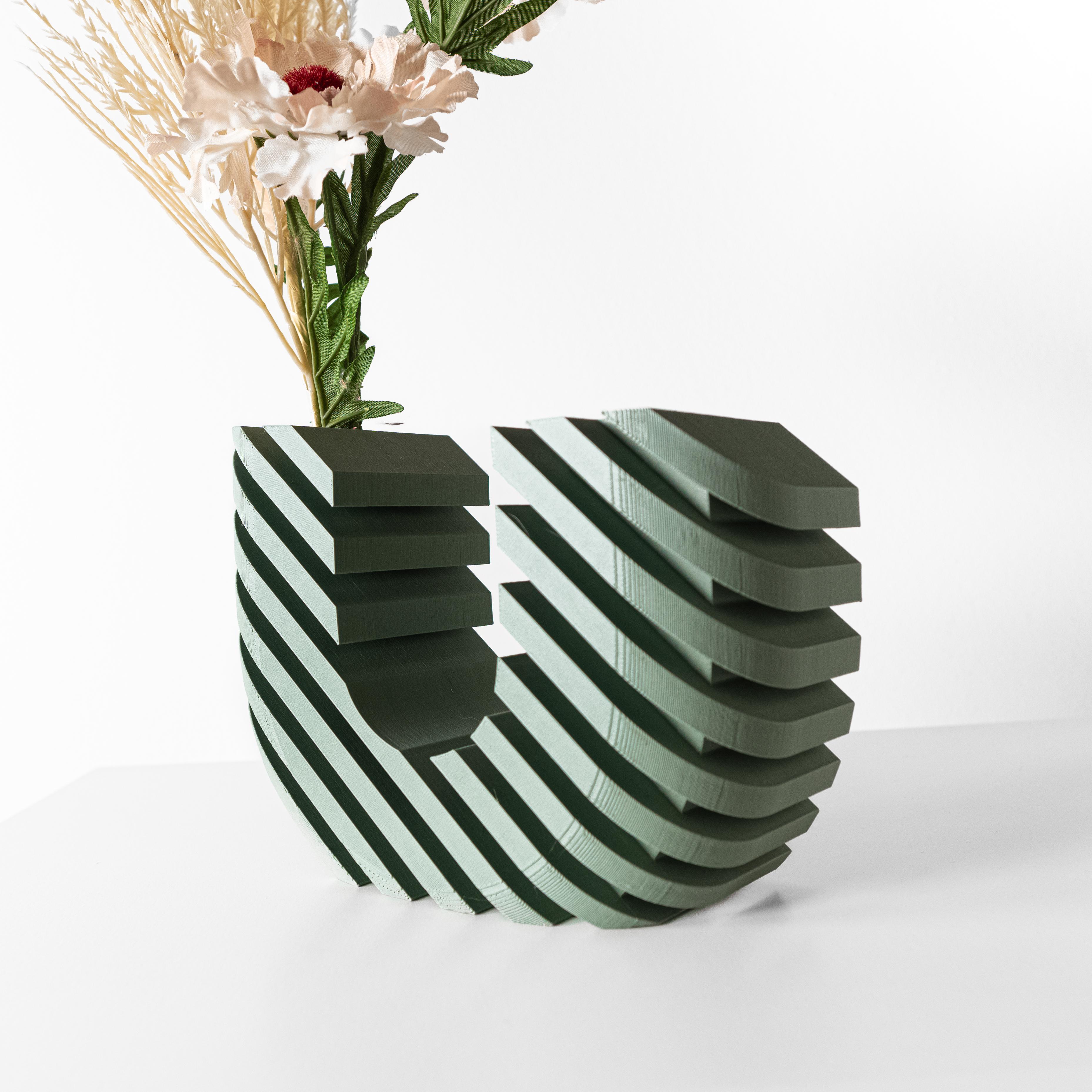 The Wiko U-Vase, Modern and Unique Home Decor for Dried and Preserved Flower Arrangement 3d model