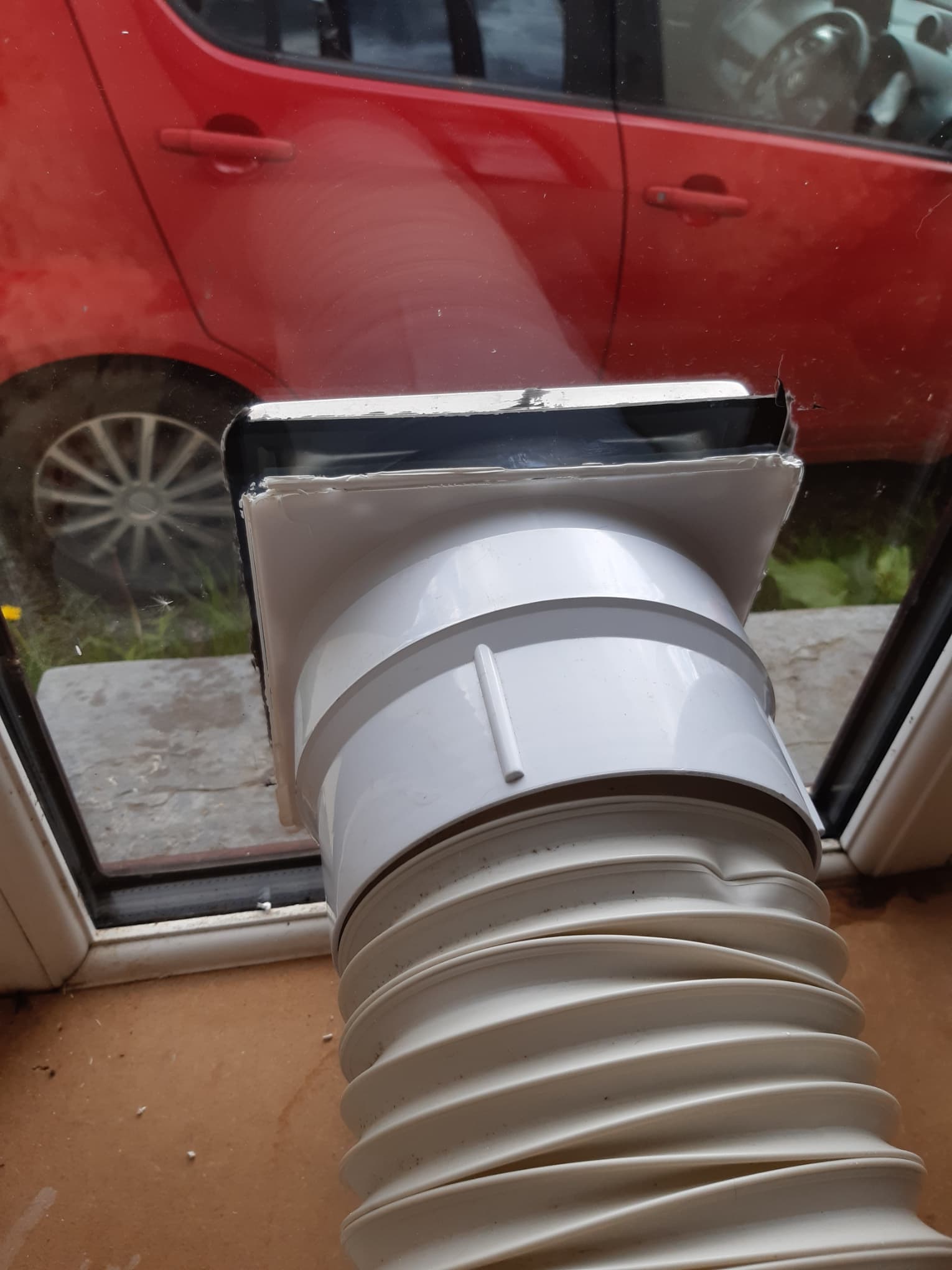Air conditioner window vent system 3d model