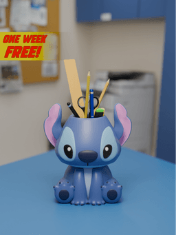 Stitch Pen Holder 3d model