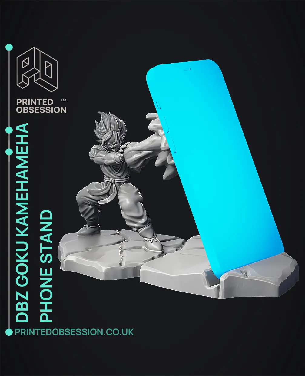 Goku Kamehameha - Phone Stand - Dragon Ball Z - Fan Art 3d model
