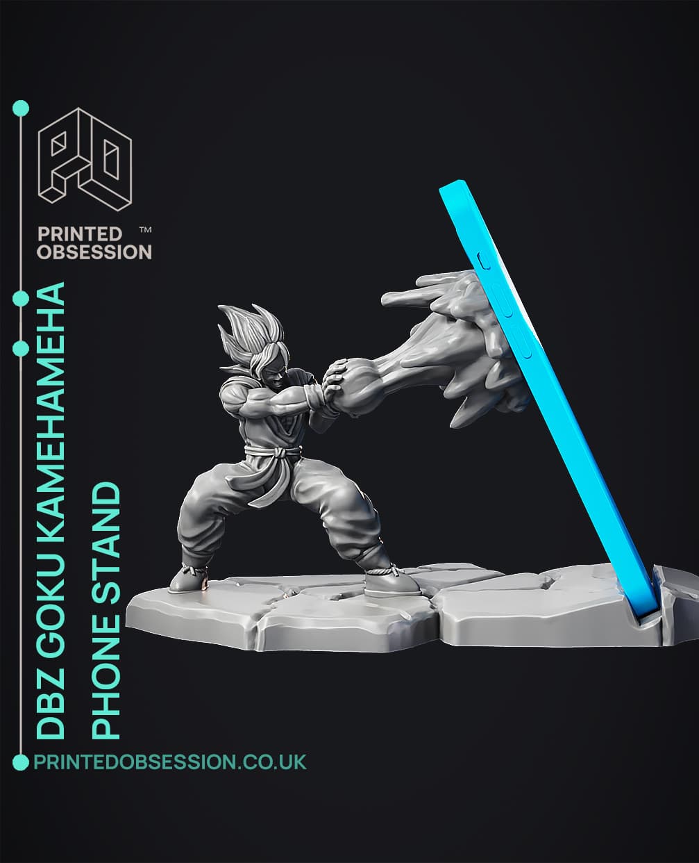 Dbz Phone Stand Goku Kamehameha - Phone Stand - Dragon Ball Z - Fan Art - 3D model by ...