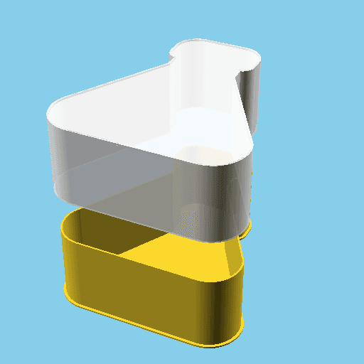 Erlenmeyer flask, nestable box (v1) 3d model