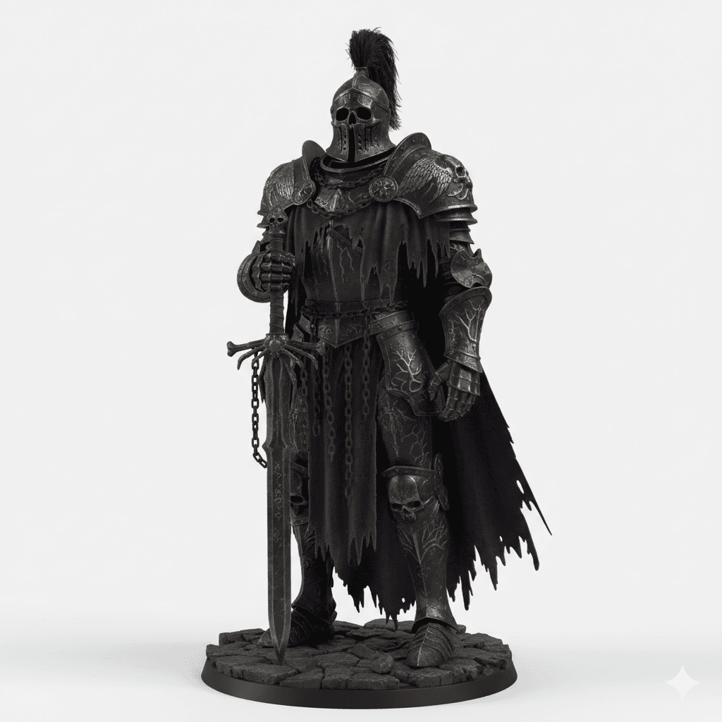 Funeral March Gothic Knight Warrior 3d model