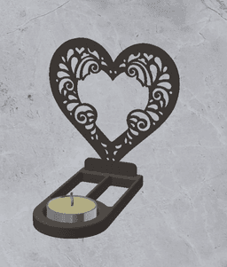 Candle Holder Decoration 3d model