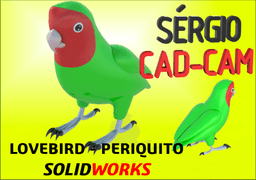 lovebird periquito 3d model