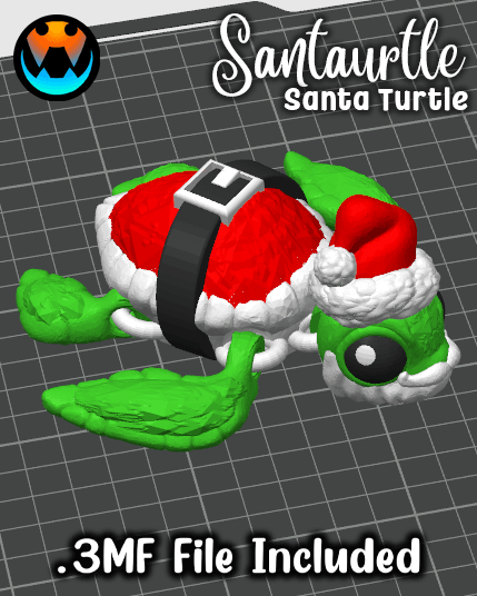 "Santaurtle" Santa Turtle 3d model
