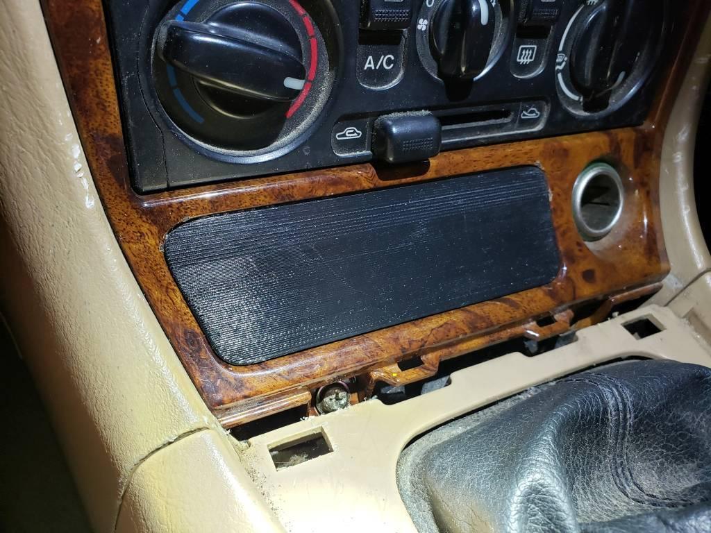 Miata JDM airbag switch cubby and blank plate 3d model