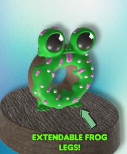 DoughCroak - Donut Frog with Articulated Frog Legs 3d model